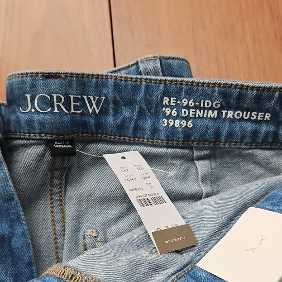 J. Crew Sky Blue 96 Denim Trouser Flare Leg - Picture 2 of 7